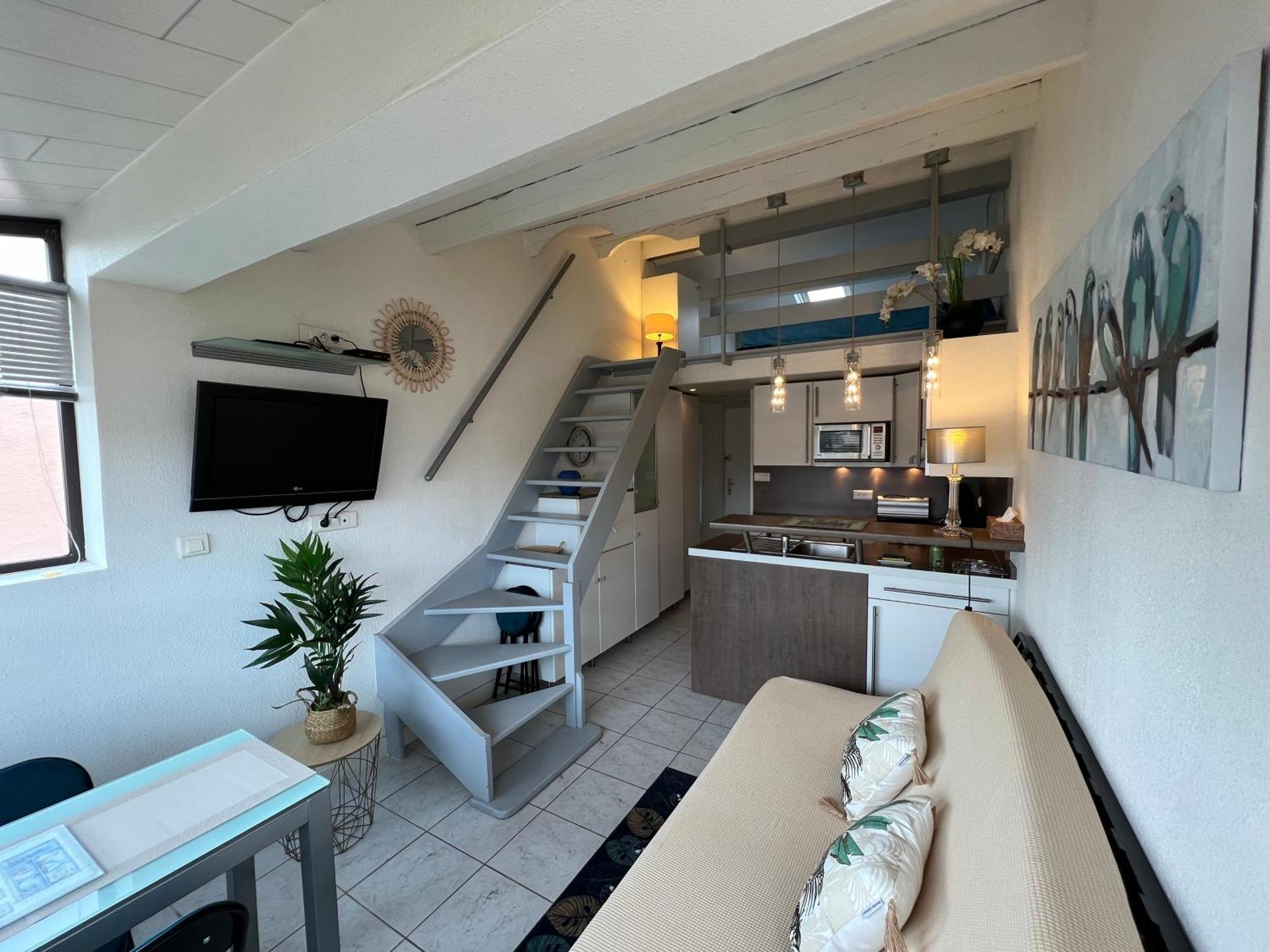 Studio Agrandi Mezzanine 824 - Village Naturiste Leucate Extérieur photo